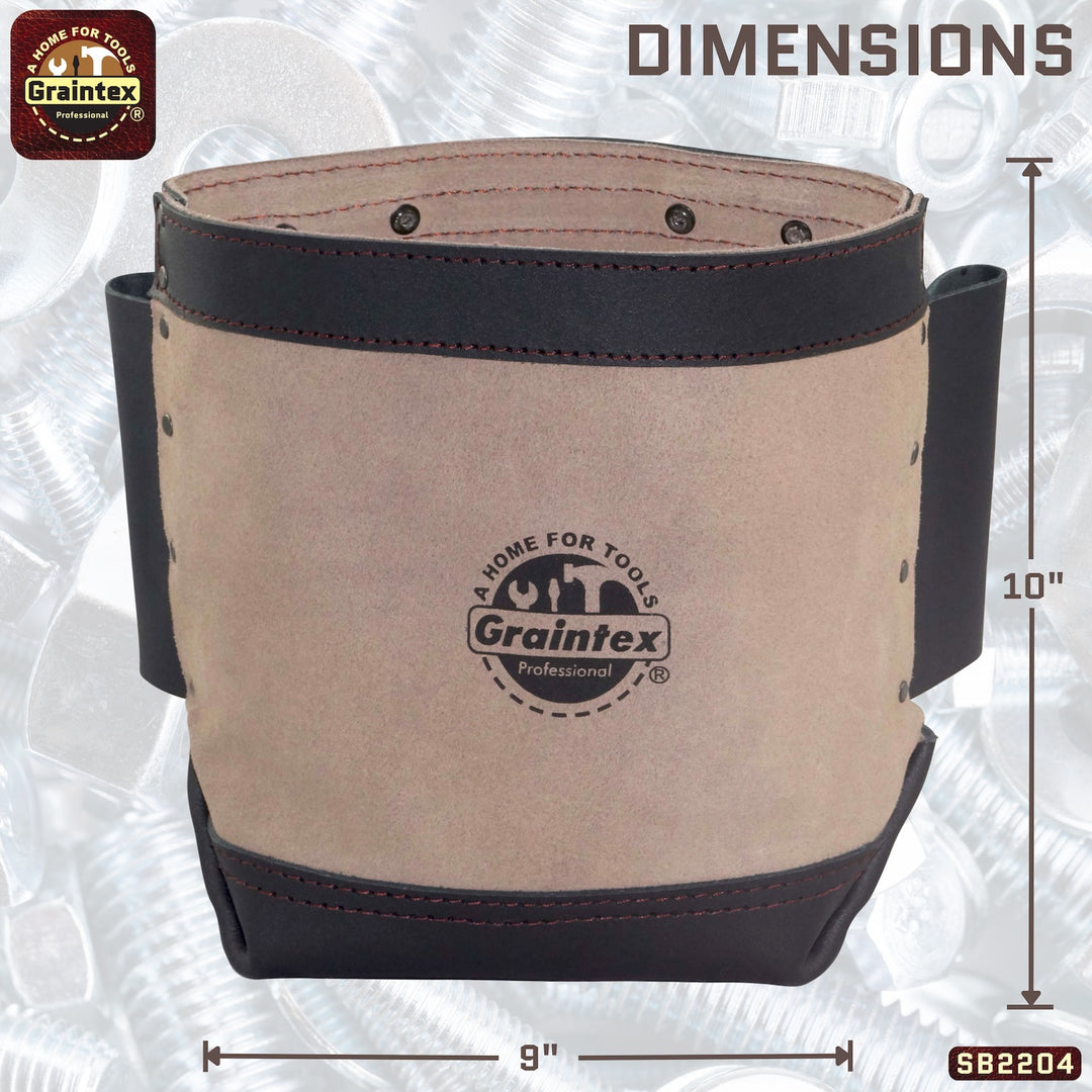 SB2204 :: Heavy Duty Leather Nut & Bolt Bag